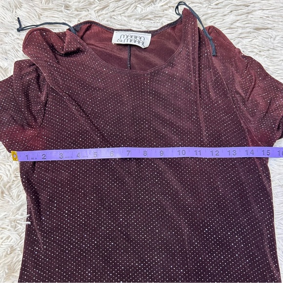 ◾️Vintage Y2K 1980s Sparkle Long Sleeve Party Dress - Picture 5 of 5